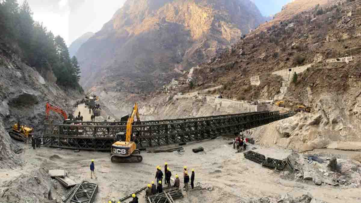 Bridge connecting Joshimath-Malari highway at Raini