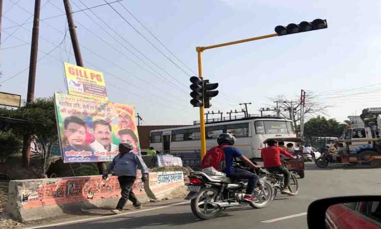 New traffic lights installed
