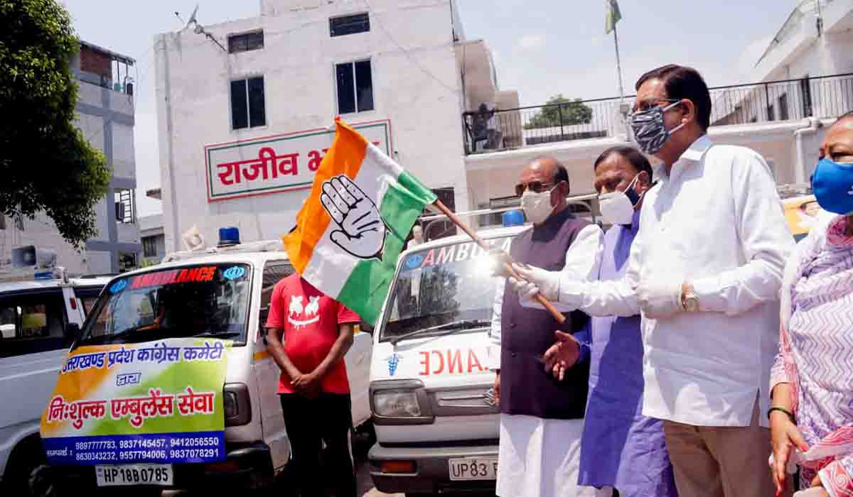 Cong starts ambulance service for Covid patients