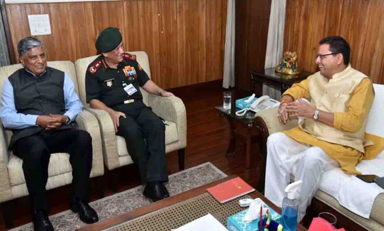Dhami discusses State issues with Union ministers, CDS