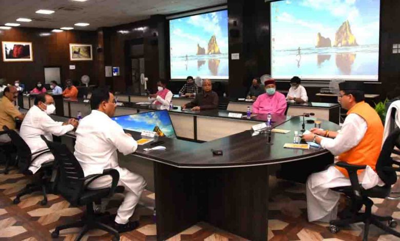 Dhami holds first cabinet meeting after being sworn in