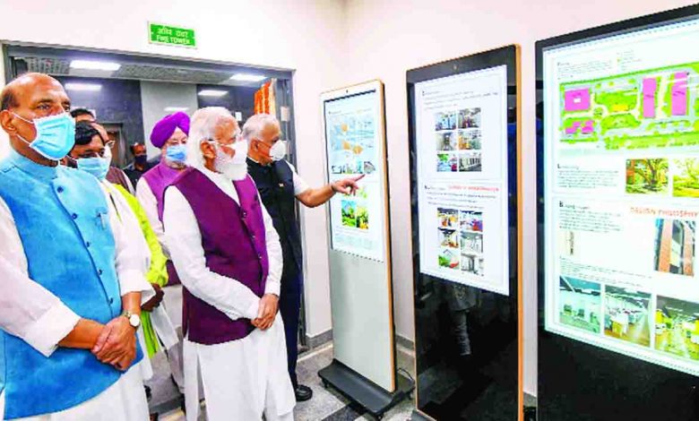 pm-inaugurates-def-ministry--buildings-under-vista-project