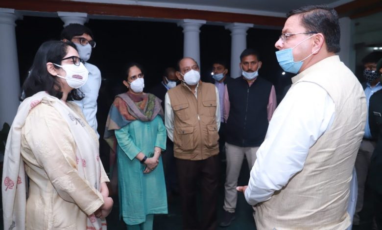 Dhami meets bereaved family of General Rawat