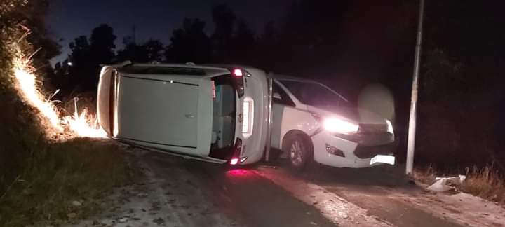 Minister escapes road accident with minor injury