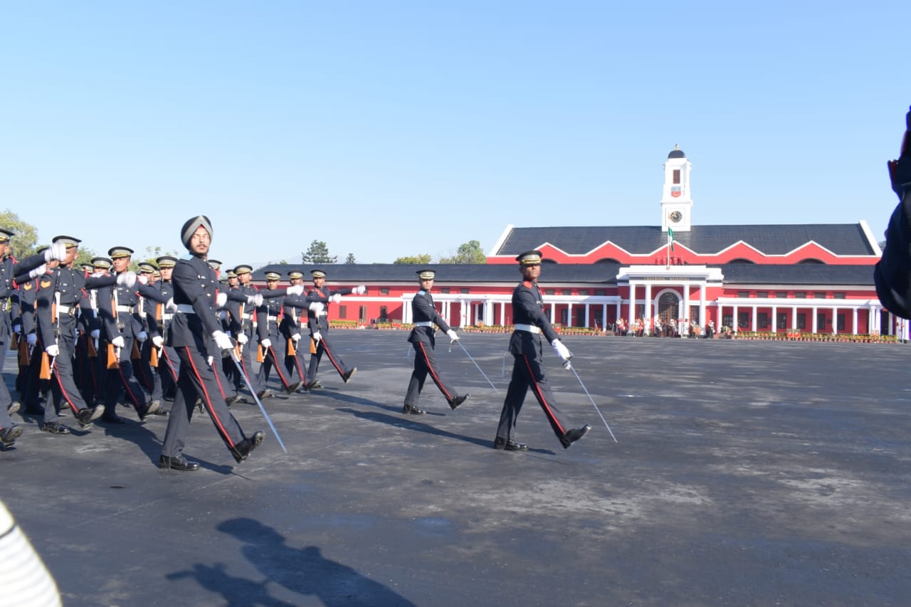President Kovind reviews IMA passing out parade