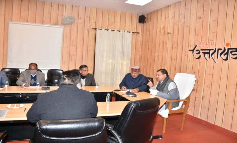CM Dhami chairs meeting in relation to Sainya Dham