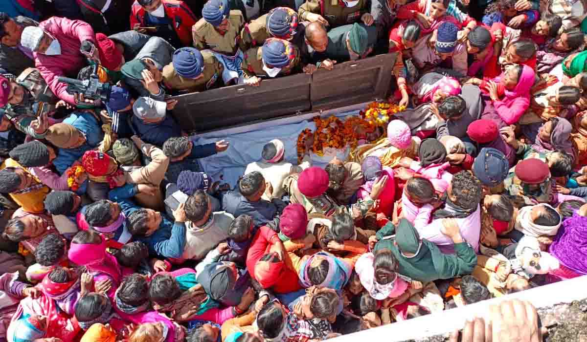 homage to soldier martyred in Nagaland