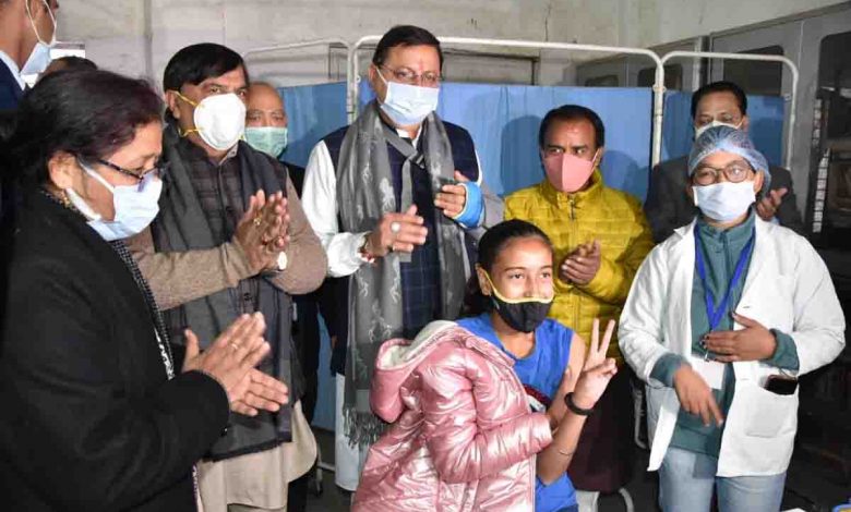 6.28 lakh beneficiaries in 15-18 yrs age group to be vaccinated in a week- Dhami.jpeg