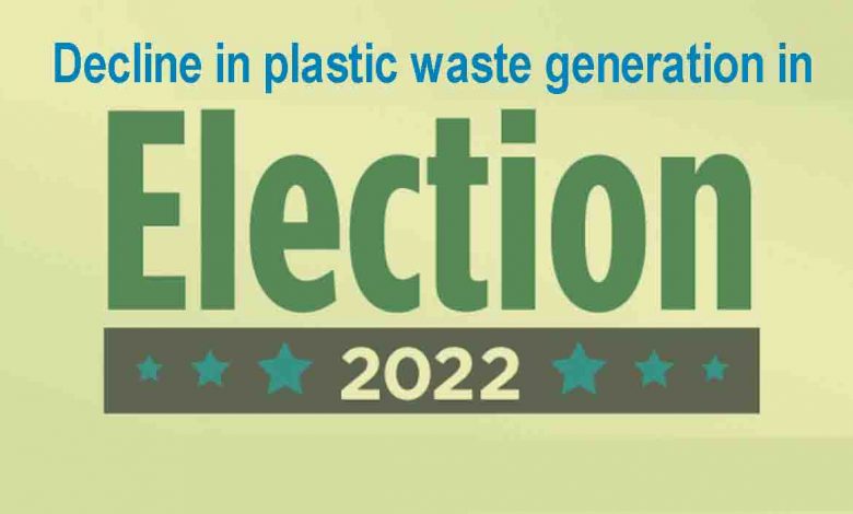 Decline in plastic waste generation this election season