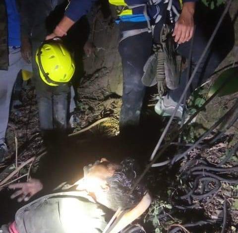 Five injured after trucks falls down mountainside