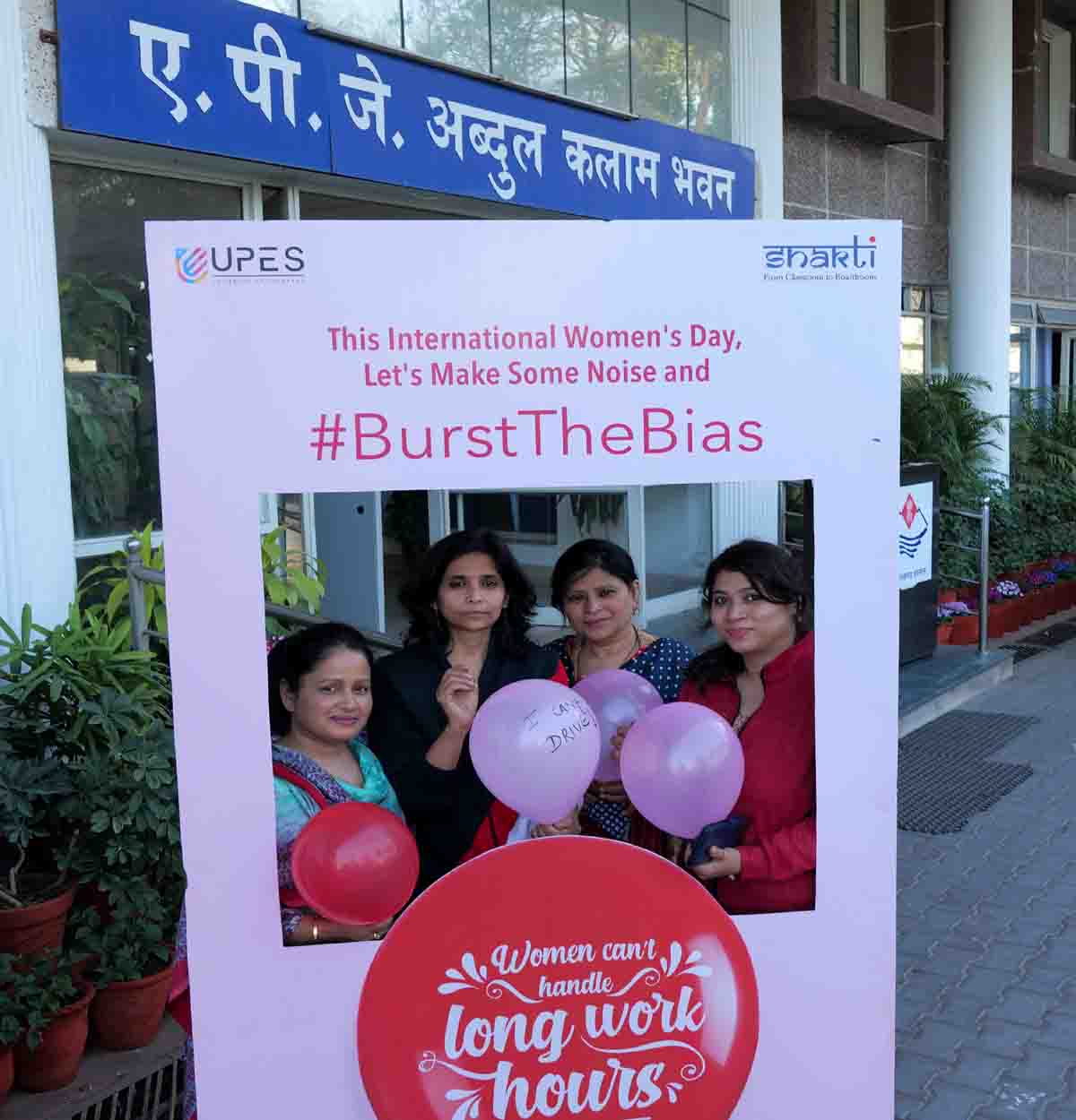 UPES Women's Day Campaign_Burst The Bias_City Engagement