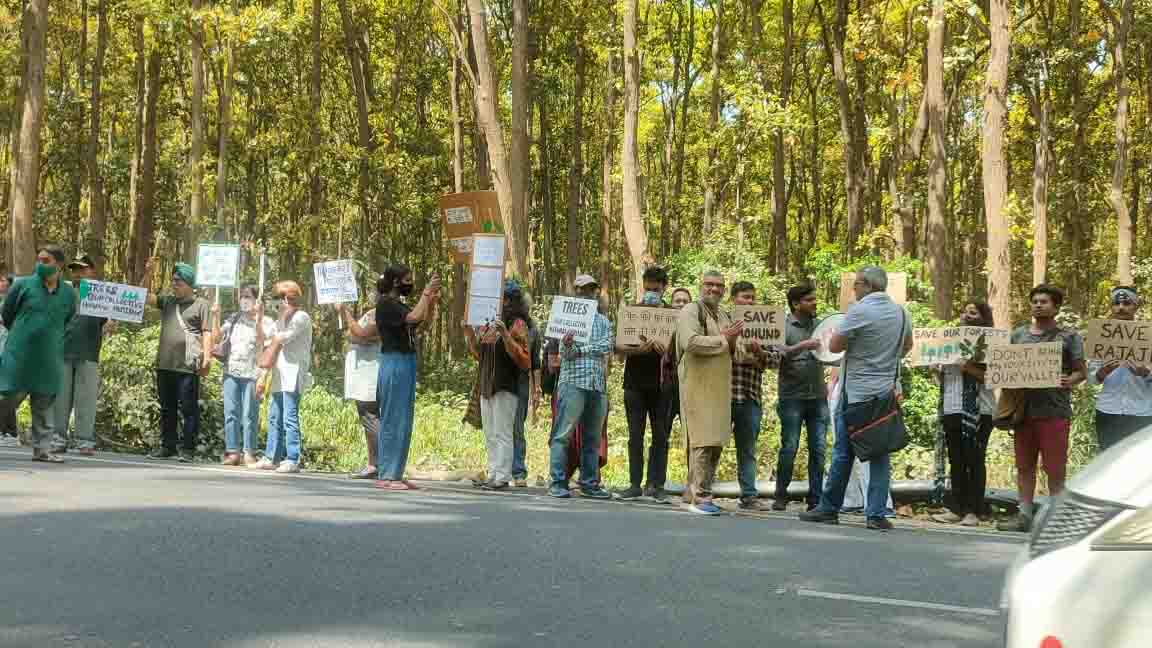 Citizens stage protest against tree felling for Delhi-Dehradun Expressway expansion