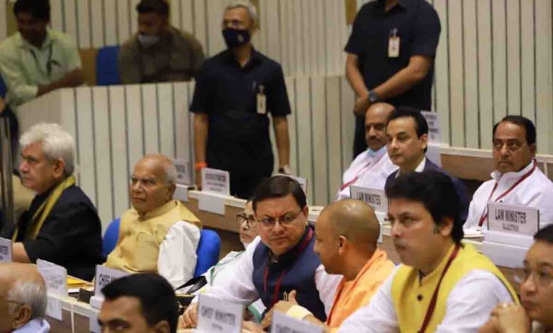 Dhami attends national conference of CMs