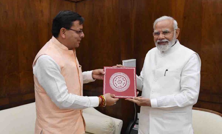 Dhami meets PM Modi-