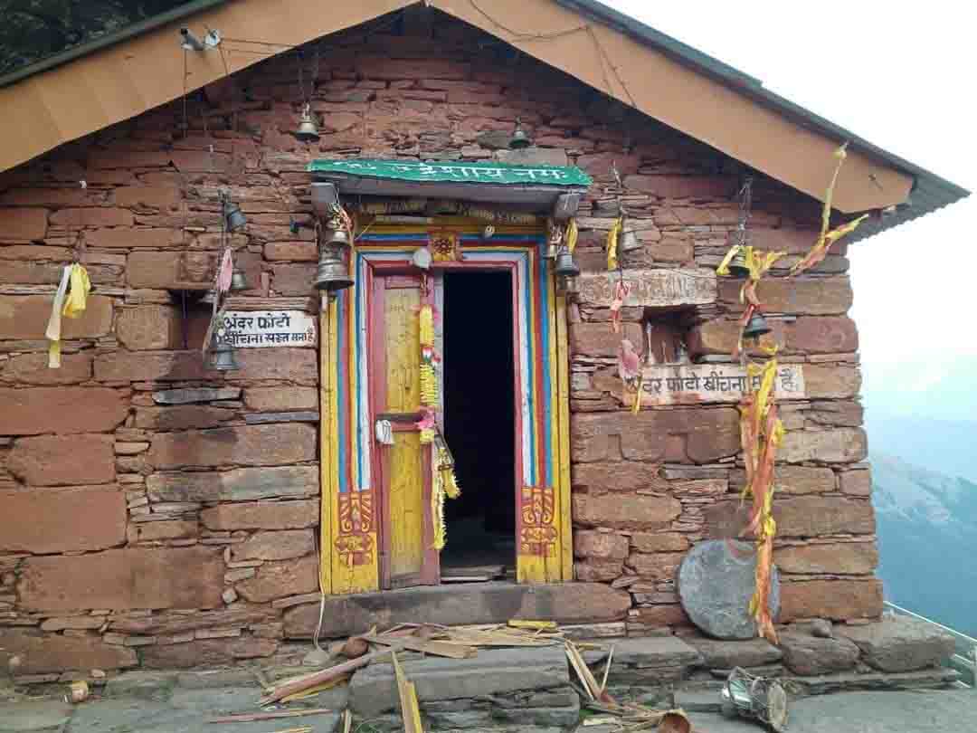 Rudranath temple vandalised by unknown miscreants