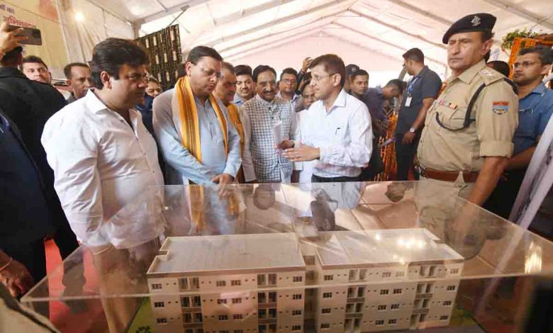 CM Dhami lays foundation stone of 2,464 houses for poor in Haridwar district.jpeg