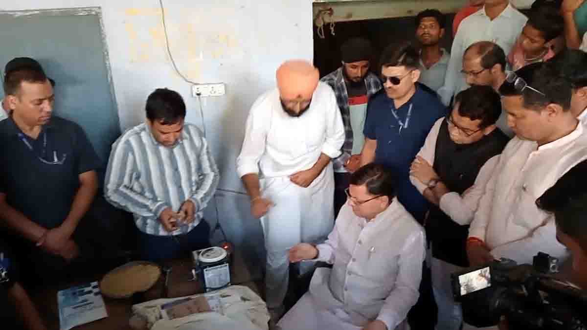CM inspects rice purchase centre in Khatima