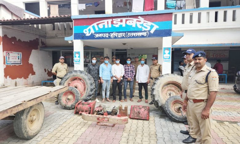 Haridwar police recover tractor trolley, arrests thieves