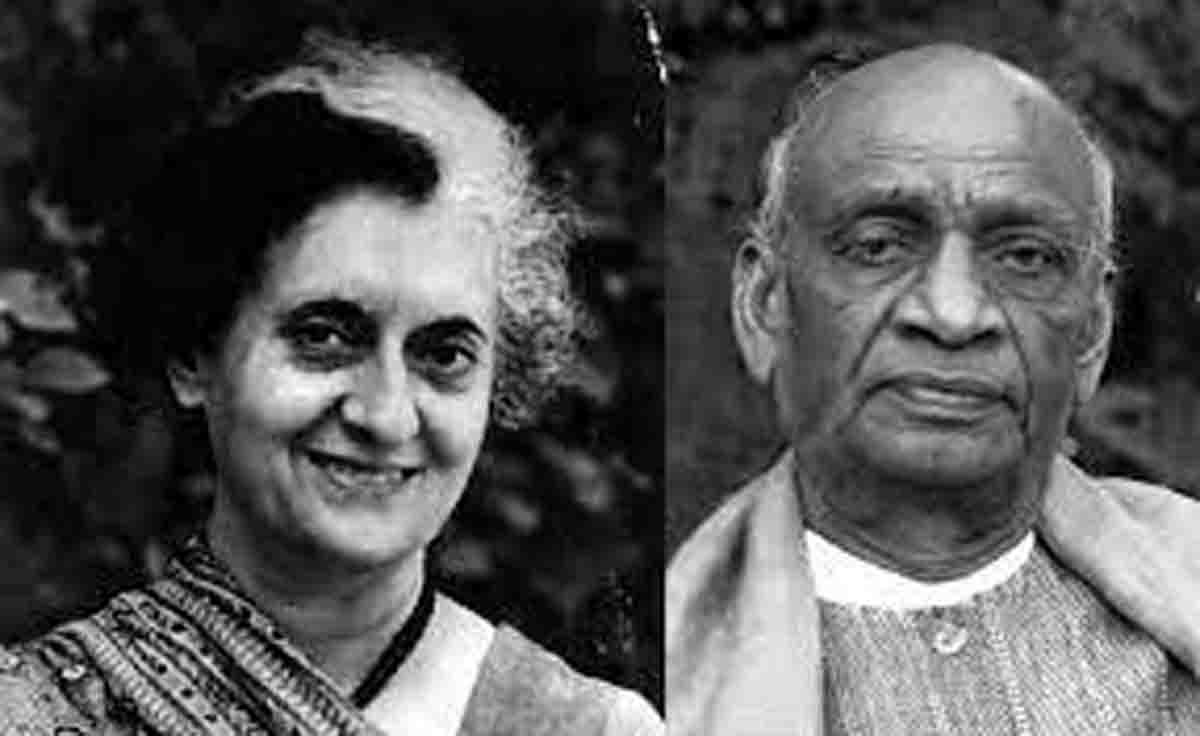 Indira Gandhi and Sardar Patel