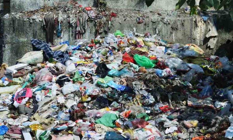 garbage heap in the Bhagat Singh Colony area of Dehradun