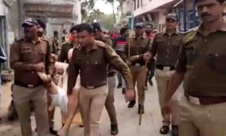 Factions confront each other at Panchayati Nirmal Akhada