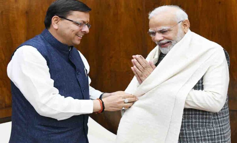 Dhami meets Modi in Delhi