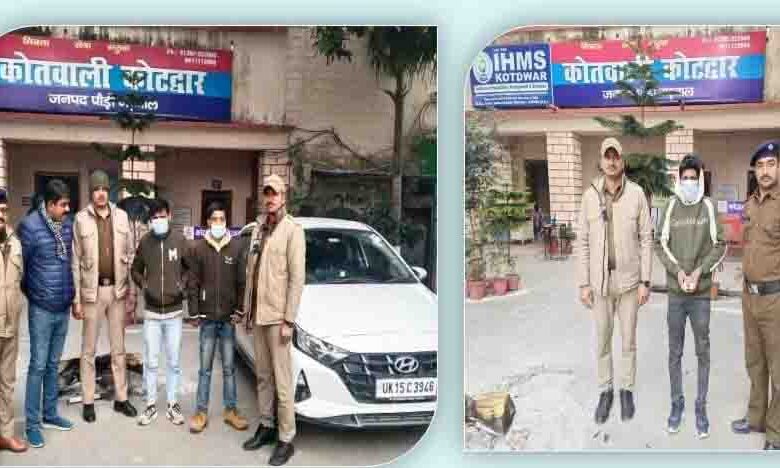 Three peddlers arrested with smack and charas