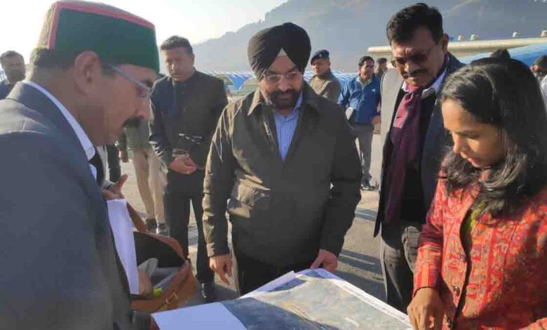 CS Sandhu inspects Naini Saini airport in Pithoragarh