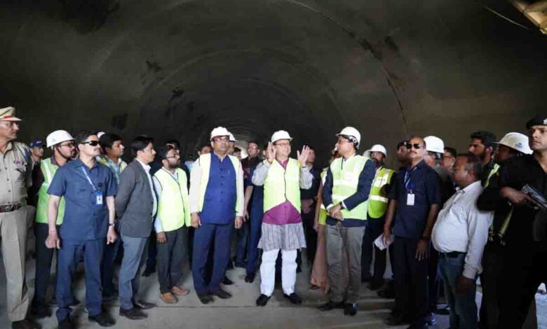 CM Dhami inspects expressway works