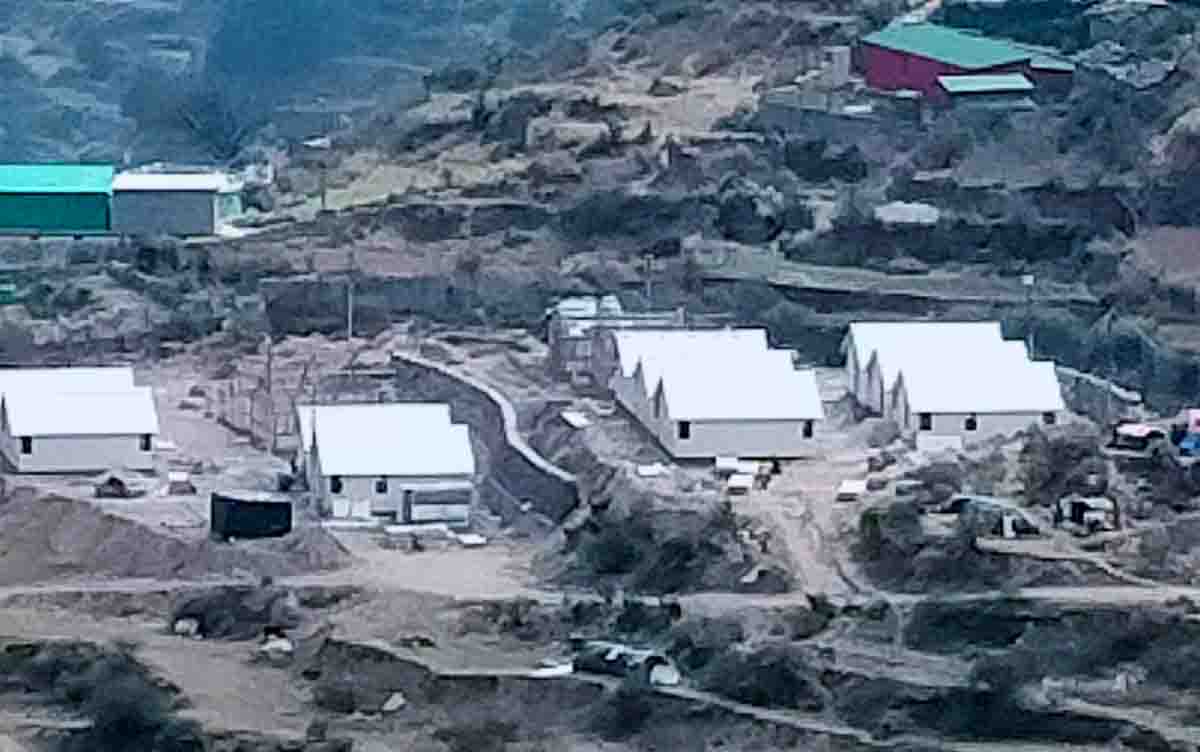 Construction of prefabricated structures in Joshimath