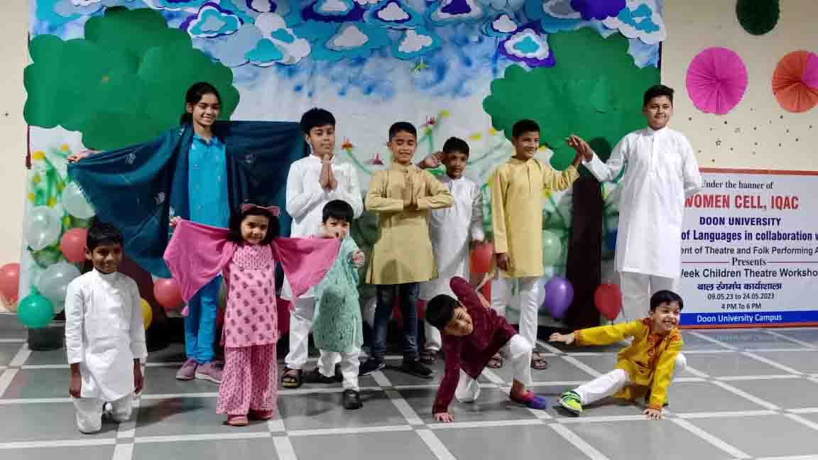 Children stage a play based on Premchand’s story