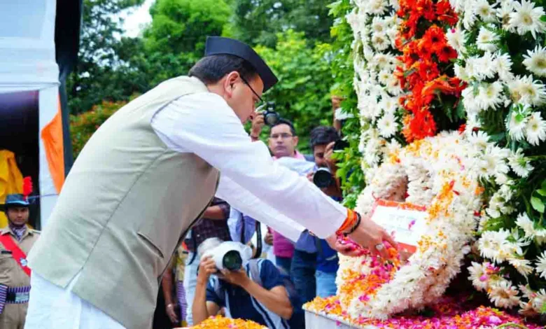 CM Dhami pays tribute on Kargil DiwaS