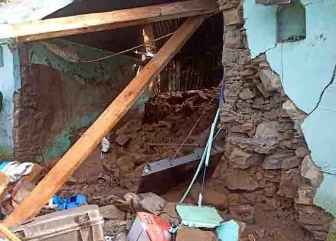 Two children die after wall of home collapses due to heavy rain