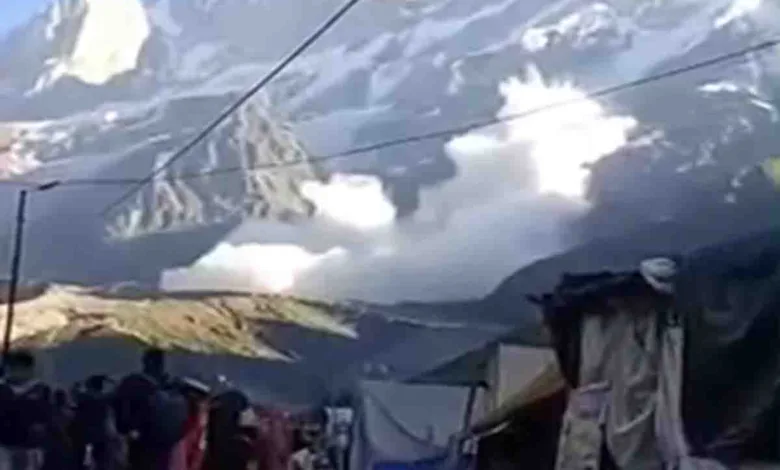 Avalanche occurs near Kedarnath