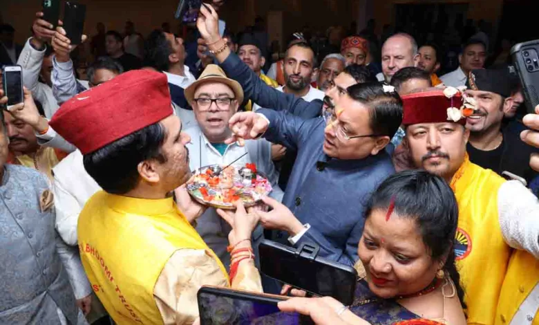 CM Dhami in London