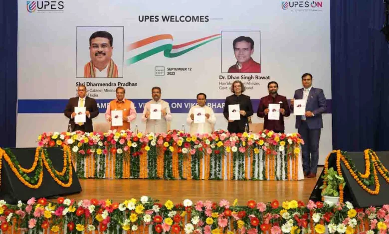 Union minister launches UPES ON website and logo