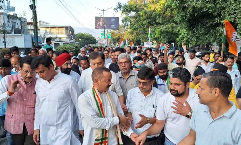 U’khand Cong organises march on 1st anniv of Bharat Jodo Yatra