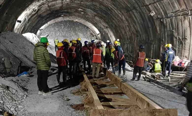 escape tunnel for stranded workers in Silkyara