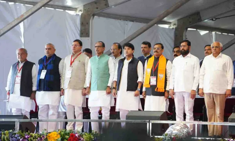 CM Dhami attends swearing-in ceremonies of Yadav, Sai