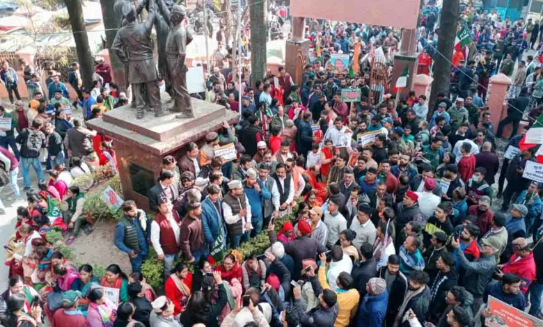 Uttarakhandis rally for domicile and strict land laws
