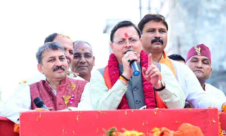 BJP wining all 5 LS seats of U’khand with huge margins