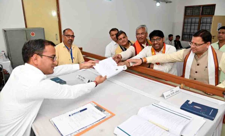 BJP candidates Bhadana & Bhandari file nomination papers