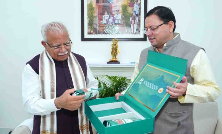 Dhami meets Khattar, seeks additional thermal power for U’khand