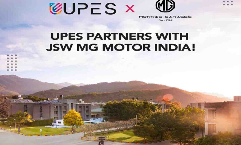 UPES and JSW MG Motor India collaborate to empower future engineers