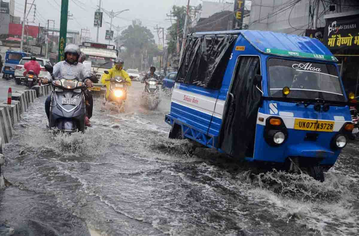 Doon roads turn into rivers after a few hours of rain