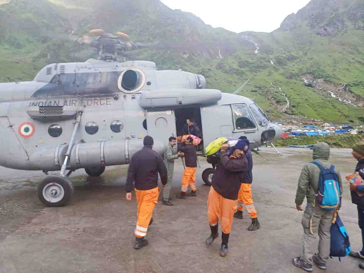 IAF’s Mi-17 leaves after completing operations in Kedarnath