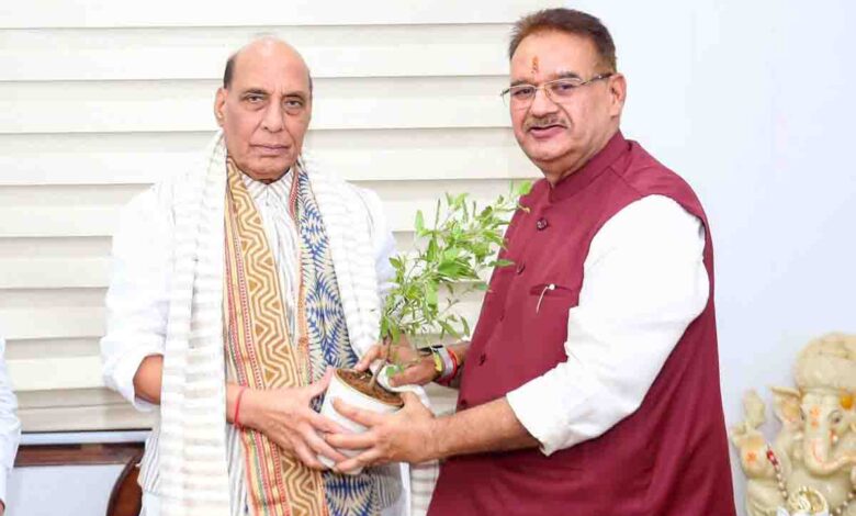 Joshi takes up issue of pay disparity in Armed forces with Rajnath Singh