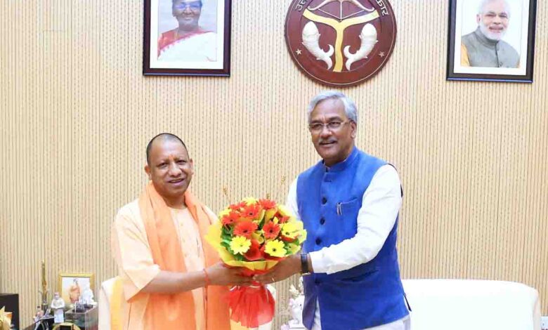 Trivendra meets UP CM Yogi Adityanath