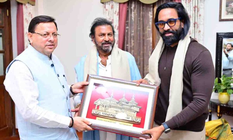Actor Mohan Babu meets Dhami, appreciates State’s film policy