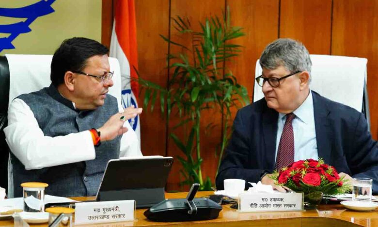 CM Dhami seeks NITI Aayog’s support on river linking project